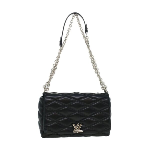 LOUIS VUITTON Quilted Martage Shoulder Bag Calfskin Black - Picture 1 of 16